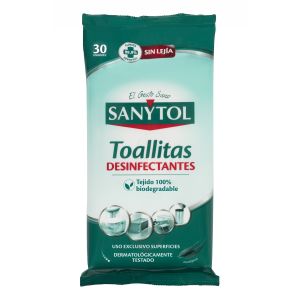 Toallitas desinfectantes para el hogar sanytol 24 unidades