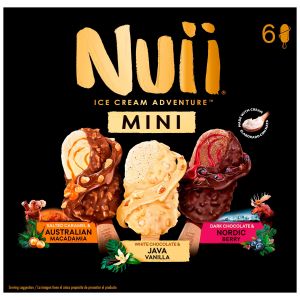Helado mini caramelo-chocolate -vainilla nuii p6x 55ml