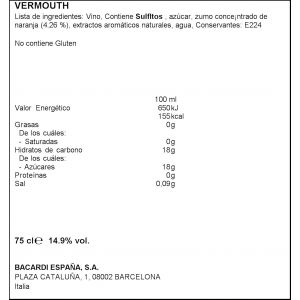Vermouth rosso martini fiero bot 75cl