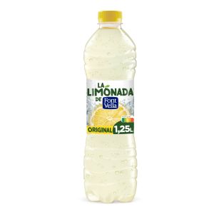 Bebida refrescante base de agua y zumo levite limon font-vella  pet 1,25l