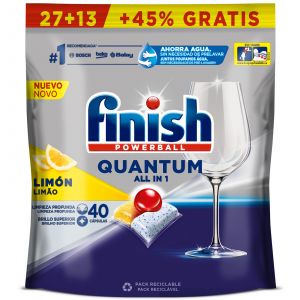 Lavavajillas mquina limon quantum finish 27+13dosis