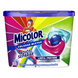 Detergente triocaps adios al separar micolor 25ds