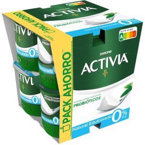 Yogur natural edulcorado activia p-8x120g
