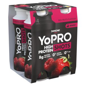 Yogur yopro liquido frutos rojos p4x100