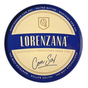 Mantequilla con sal lorenzana lata 500g