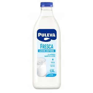 Leche fresca entera puleva botella 1,5l