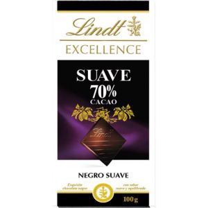 Chocolate negro suave 70% excellent lindt 100g