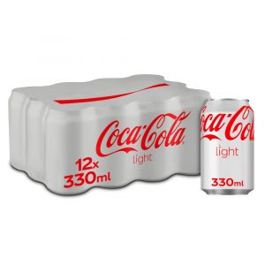 Refresco light cola coca cola  lata p-12 33cl