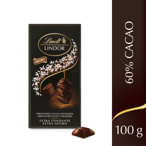 Chocolate negro 60% lindor lindt  100g