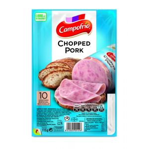 Chopped pork campofrio lonchas 115g pvp 1,00 euros