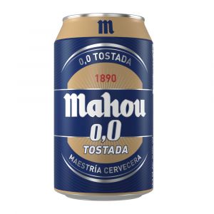 Cerveza tostada mahou 0,0% lata 33cl