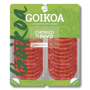 Chorizo de pavo goikoa bipack 2x75g