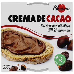 Crema cacao shukran 200gr real fooding