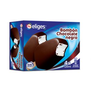 Helado bombon de chocolate negro ifa eliges p4x120ml